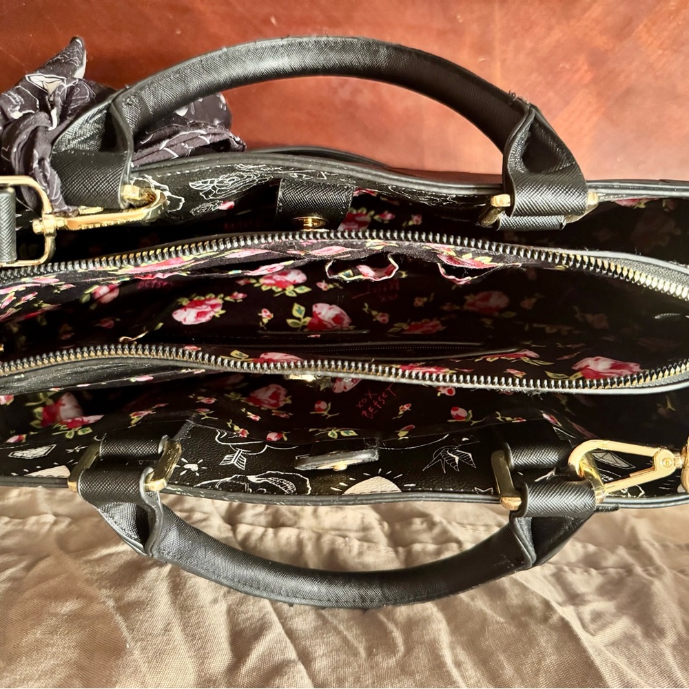 Betsy Johnson Skullilicious Satchel - Picture 6 of 7